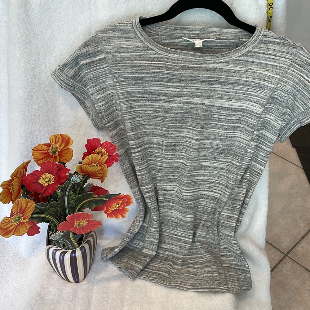 Athleta grey heather top xxs